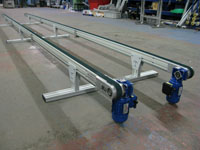 Belt conveyor twin strand